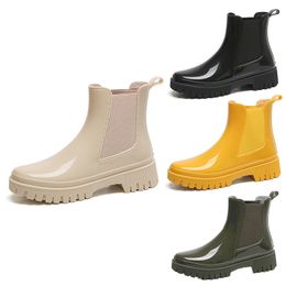 Designer rain boots Martens boots martin men women sneakers black green leather short booties winter snow outdoor warm shoes