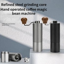 Manual Coffee Grinders Manual coffee grinder 6-star 7-star manual CNC steel core coffee grinder Portable tools 231018