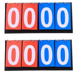 Foosball 2X 4 Digit Score Board Basketball Soccer Scoreboard For Basketball Football Badminton Volleyball Table Tennis 231018