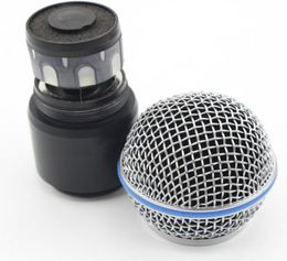 Microphone Grille With Capsule Replacement Ball Head Mesh for SLX PGX Wireless System BETA58 Handheld Transmitter4665553