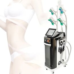 Vertical Cryolipolysis Fat Freezing Slimming Machine Cavitation RF Face Lifting Wrinkle Removal Lipolaser Equipment 9 Handles