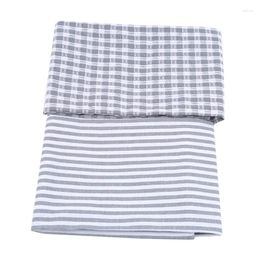 Table Napkin High-quality Simple Style Striped Cotton Plaid Mats Placemats Pastroal Napkins Kitchen Tea Towels Background Decorative