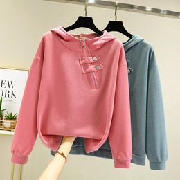 Women's Hoodies Oversized Harajuku 2023 Autumn Women Bow Sequin Hooded Sweatshirts Female Full Sleeve Pullover Loose Clothes Top Big