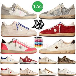 Leather Upper Ball Stars Sneakers Designer Casual Shoes Metallic Silver glitter suede inserts Crystal Dreaming of the Eighties Basketball Skateboard Trainers