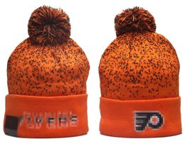 Flyers Beanie SHARKS Beanies North American Hockey Ball Team Side Patch Winter Wool Sport Knit Hat Skull Caps A2