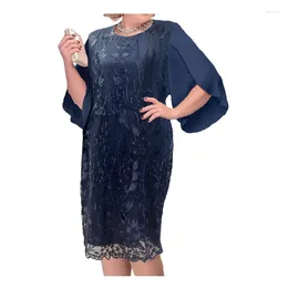 Plus Size Dresses Women's Lace Floral Short Sleeve Formal Evening Prom Dress Scooped Neckline Party Peplum Bodycon Midi Cocktail