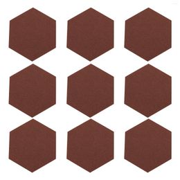 Frames 12 Pcs Felt Backdrop Wall Sticker Self-adhesive Memo Board Framed Cork Po Child Black