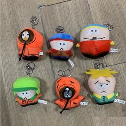 Party Favor American Band South Park Plush Keychain Pendant Kyle Carter Mann Kennestan Toy Skeleton Kenny Carte Drop Delivery Home G Dhrxk