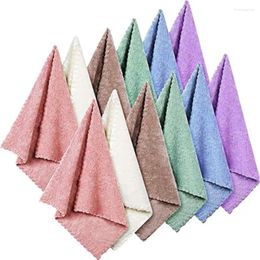 Towel 12 Pieces Face Wash Cloth Makeup Remover Cloths Coral Velvet Facial Washcloths Soft Fast Drying Cleansing For