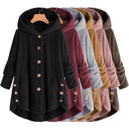 Womens Wool Blends Hooded Coat for Women Clothing Autumn Winter Overcoat Ladies Solid Fashion Korean Black Outerwear Elegant Female Y2K Jacket 231019