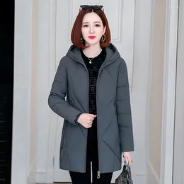Women's Trench Coats Nice Hooded Casual Women Winter Thick Jacket Solid Warm Cotton Padded Coat Outwear Female Slim Quilted Zipper Parkas
