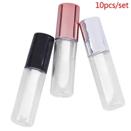 Storage Bottles 10PCS 1.2/1.5ml Empty Transparent PE Lip Gloss Tubes Plastic Tube Lipstick Mini Sample Cosmetic Container