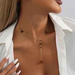 Pendant Necklaces Creative Irregular Natural Stone Necklace For Women Simple And Versatile Ladies Geometric 2023 Fashion Jewelry
