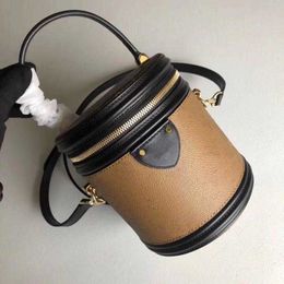 Luxury CANNES designer bag women handle shoulder handbag 10A high quality Makeup bags vanity pochette petite cross body adjusted strap Drum Cylinder Mini Bag M43986