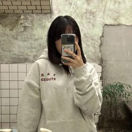 Women's Hoodies 2023 Korean Style High Street Letter Printing Sweatshirts Men Unisex Loose Casual Pullover Streetwear