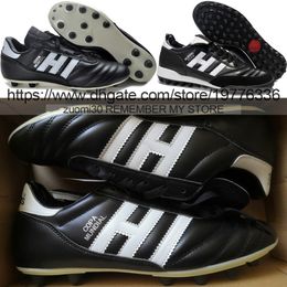 Send With Bag Quality Football Boots Copa Mundial FG Team Turf Classic Soccer Cleats Mens Soft Leather Comfortable Black White TF Retro Football Shoes Size US 6.5-11.5