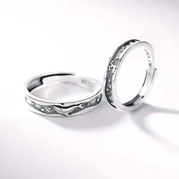 Cluster Rings Whale Elk Sweet Romantic Valentine's Day Gift Silver Color Resizable Opening Ring For Women Fashion Jewelry