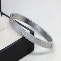 WLB0621 2 colors fashion jewelry stainless steel women bangles with Unique Design bracelet for lady194e