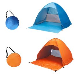 Tents and Shelters Automatic Instant Pop Up Tent Potable Beach Tent Lightweight Outdoor UV Protection Camping Fishing Tent Sun Shelter 231018