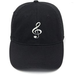 Ball Caps Lyprerazy Men's Baseball Cap Clef Music Embroidery Hat Cotton Embroidered Casual