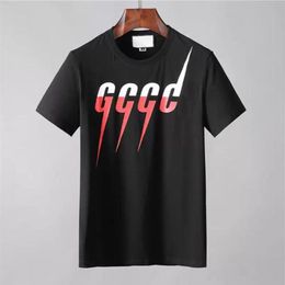 Brands Lightning Designer Mens T Shirts XS-9XL Over Size 100% Cotton Women Man OverSize Casual Tops Short Sleeve Tee Shirt Summer 247B