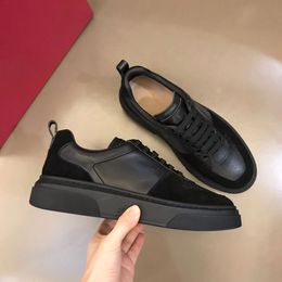 2023 High quality designer gancini men casual shoes luxury brand mens leather rubber low leisure shoe embroidered pattern style up sneakers Eur 38-45 04