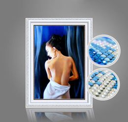 special Shaped rhinestones 5D DIY diamond painting Cross Stitch picture pastes Crystal round Diamond Embroidery figure nude girl2587319