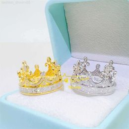 Wholesale Price Top Quality Fashion Crown Gra Certificate Fancy Shape Moissanite Silver Diamond Iced Out Hip Hop Ring