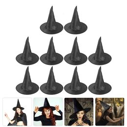 Halloween Toys 10pcs Halloween Witch Hats Festival Halloween Hats Funny Halloween Witch Hats Halloween Po Prop 231019