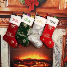 Christmas Decorations Personalised Christmas Stocking Family Christmas Tree Decor Merry Christmas Stocking Gift Boots or Bags Custom Unique Gift Idea x1019