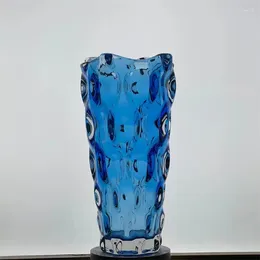 Vases Modern Minimalist Glass Transparent Water-based Fresh Flowers Electroplated High-end Decorative Pieces