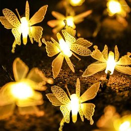 Strings 1.5M 10 LED Light String Crystal Butterflies Bubble Ball Outdoor Waterproof Fairy Garland Lighting Christmas Party Decor