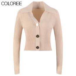 Women s Knits Tees Spring Women Clothing 2023 Arrivals Casual Long Sleeve Knitted Sweater Mujer Korean Fashion Khaki White Black Cardigans 231018