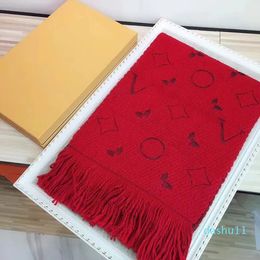 Designer Wool Scarves Winter Cashmere Scarf Men Women Classic Oversized Letter pattern Pashmina shawl neckerchiefs Long Wraps