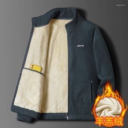 Men's Jackets Winter Fleece Jacket Coat Thick Warm Outdoor Lamb Wool Men Windbreak Man Trend Streetwear Plus Size 5XL