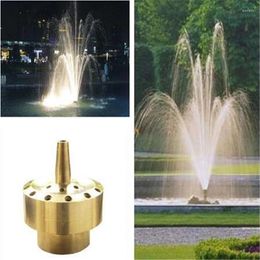 Garden Decorations High Quality Brass Female Threaded Ornamental Fountain Sprinklers Nozzle Copper Pond Landscape