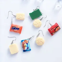 Dangle Earrings Resin Accessory Instant Noodles Food For Women Pendants Fashion Party Jewellery Cartoon And Game