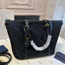 Women Tote Bag Crossbody Designer Bag Shoulder Handbag Shopping Bag Purse Waterproof Nylon Leather Top Quality Key Pendant Black Gold Shop Bag Detachable Long Strap