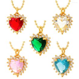 Pendant Necklaces 45cm Fashion All-match Love Crystal Ladies' Preferred Necklace