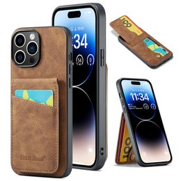 Luxury Matte Leather Vogue Phone Case for iPhone 15 Plus 14 13 12 Pro Max Samsung Galaxy S23 Ultra S22 S23FE Slim Multiple Card Slots Vertical Wallet Bracket Back Cover