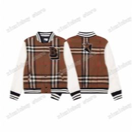 xinxinbuy Men designer Coat baseball Jacket Jacquard letter fabric Panelled long sleeve women khaki black blue M-2XL2053