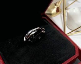 Projektant mody 3 w 1 Pierścień projektantów Wysokiej jakości 316L Pierścienie ze stali nierdzewnej biżuteria dla mężczyzn i kobiet
