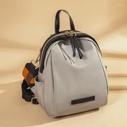 School Bags Backpack Women Fashion Lady Bag Cute Stylish Bagpack Luxury Design Aesthetic Casual Backbag Canvas Travelbag Waterproof