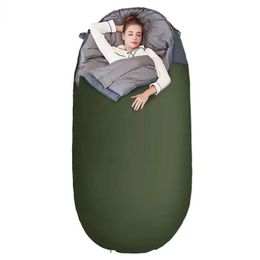 Sleeping Bags Outdoor Egg-shaped Ultra-light Widening and Lengthening Down Camping Sleeping Bag Warm Waterproof 231018