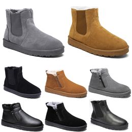 Unbranded cotton boots men woman shoes brown black Grey fashion trend outdoor winter color3
