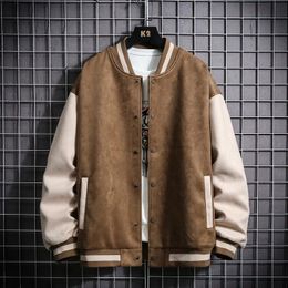 Men's Jackets Autumn Bomber Jackets Men Varsity Youth Trend College Wear Hip Hop Casual Baseball Coats Slim Fit Unisex Jacket Windbreaker 231018