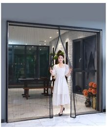 Sheer Curtains Bedroom Door Curtain Anti-mosquito Nets Home Garage Door Curtain Insect Protection Magnetic Screen Mesh Bug Screen Curtain 231018