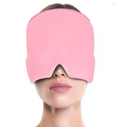Berets Gel Migraine Relief Hat Cold Therapy Cap Comfortable amp Strechable Pack Eye Mask For Puffy Eyes8936057