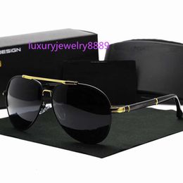 2023 Luxury sports custom Classic High End Sunglasses black uv400 Mirror Eyewear Male Polarized Men Driving Sun Glasses