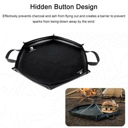 Outdoor Pads Fireproof Mat Barbecue Pads For Grill Fire Retardant Mat Oil-Proof Waterproof Design For Outdoor Fireplace Barbeque Pad 231018
